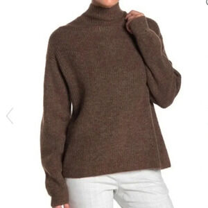 Free Press Brown Turtleneck Sweater